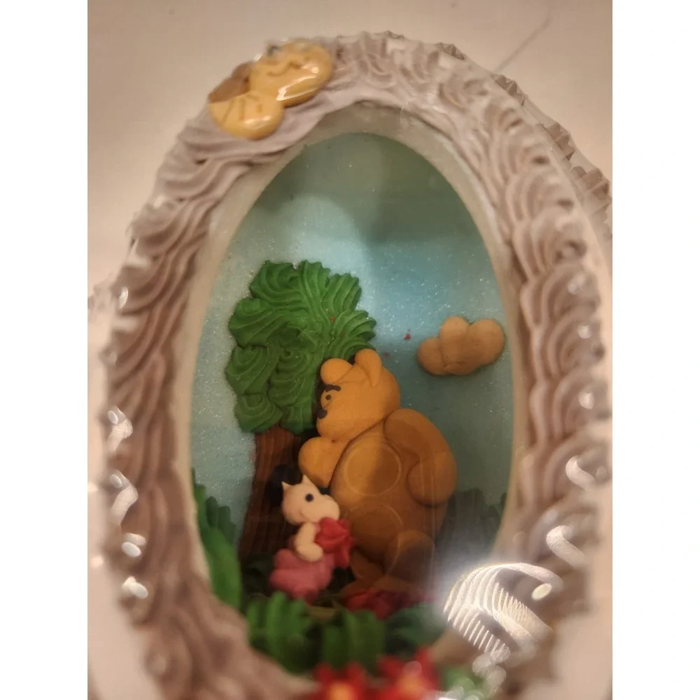 Vintage Sugar Easter Egg Diorama Decoration Winnie The Pooh & Piglet Chick‎ 5